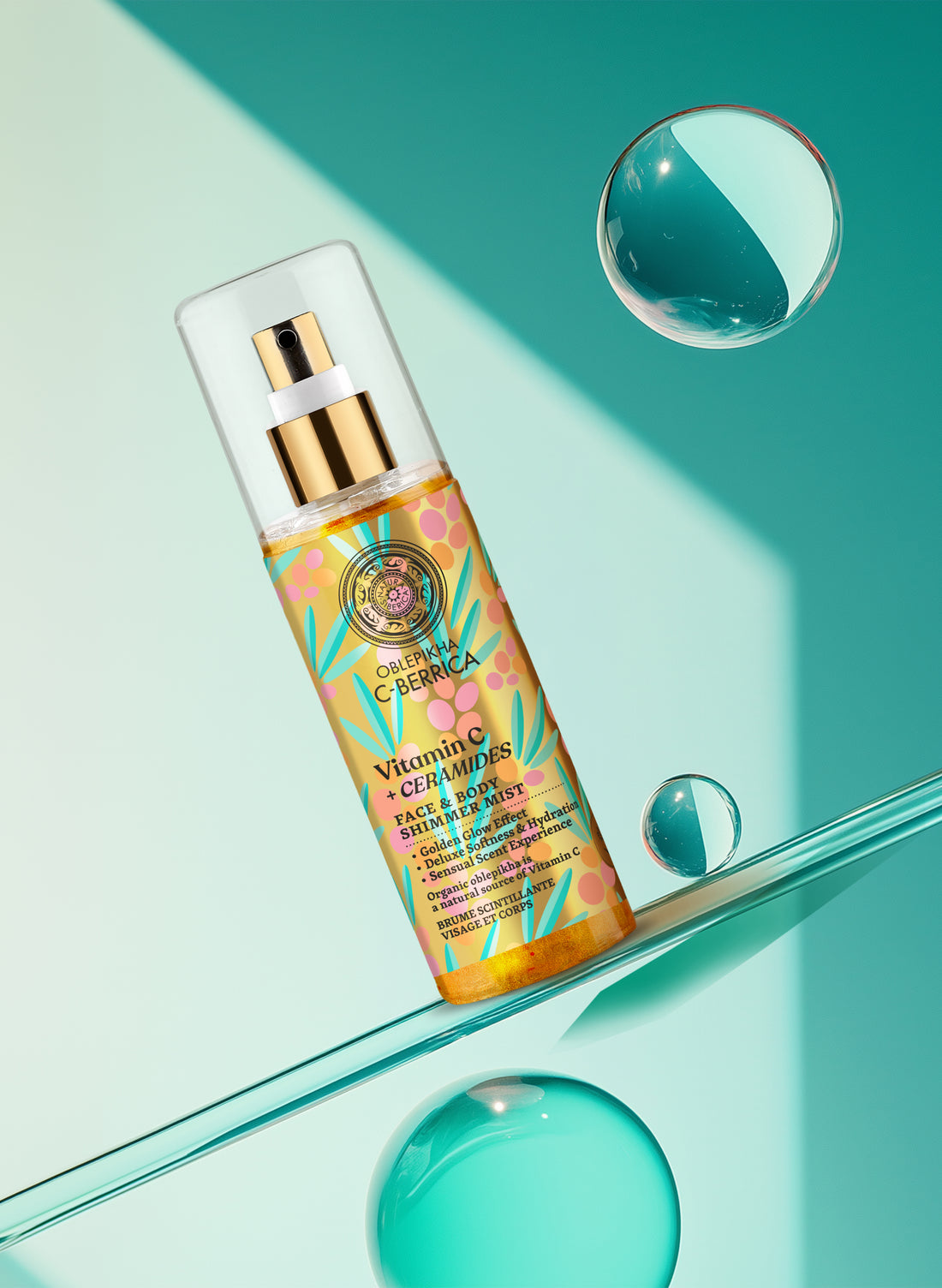 OBLEPIKHA C-BERRICA BODY. Face & Body Shimmer Mist