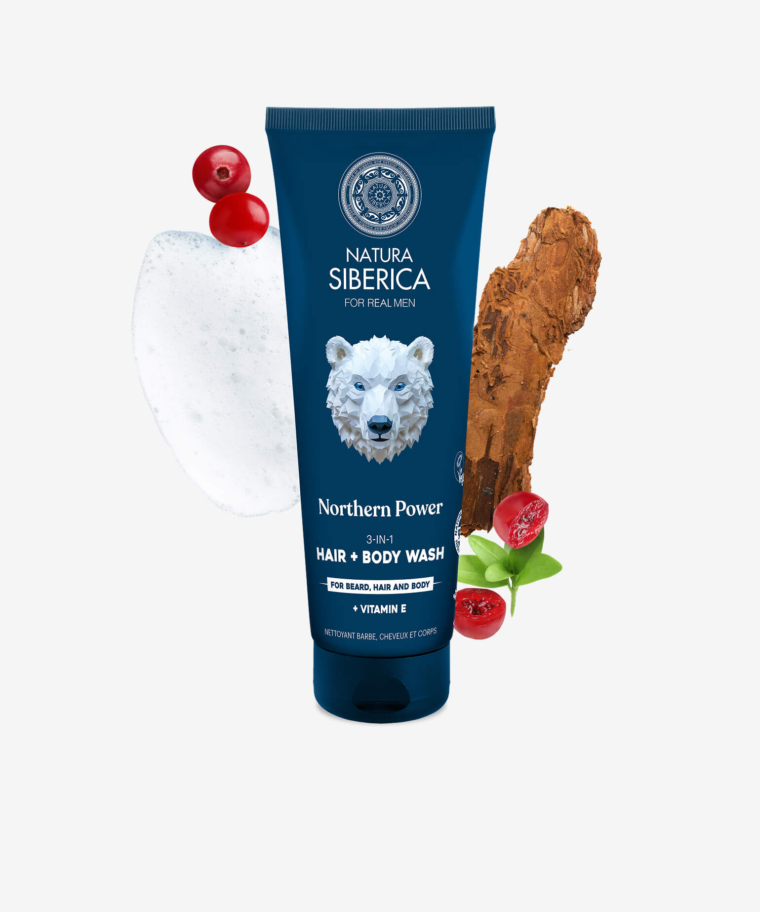 Northern Power. 3-In-1 Hair & Body and Beard Wash