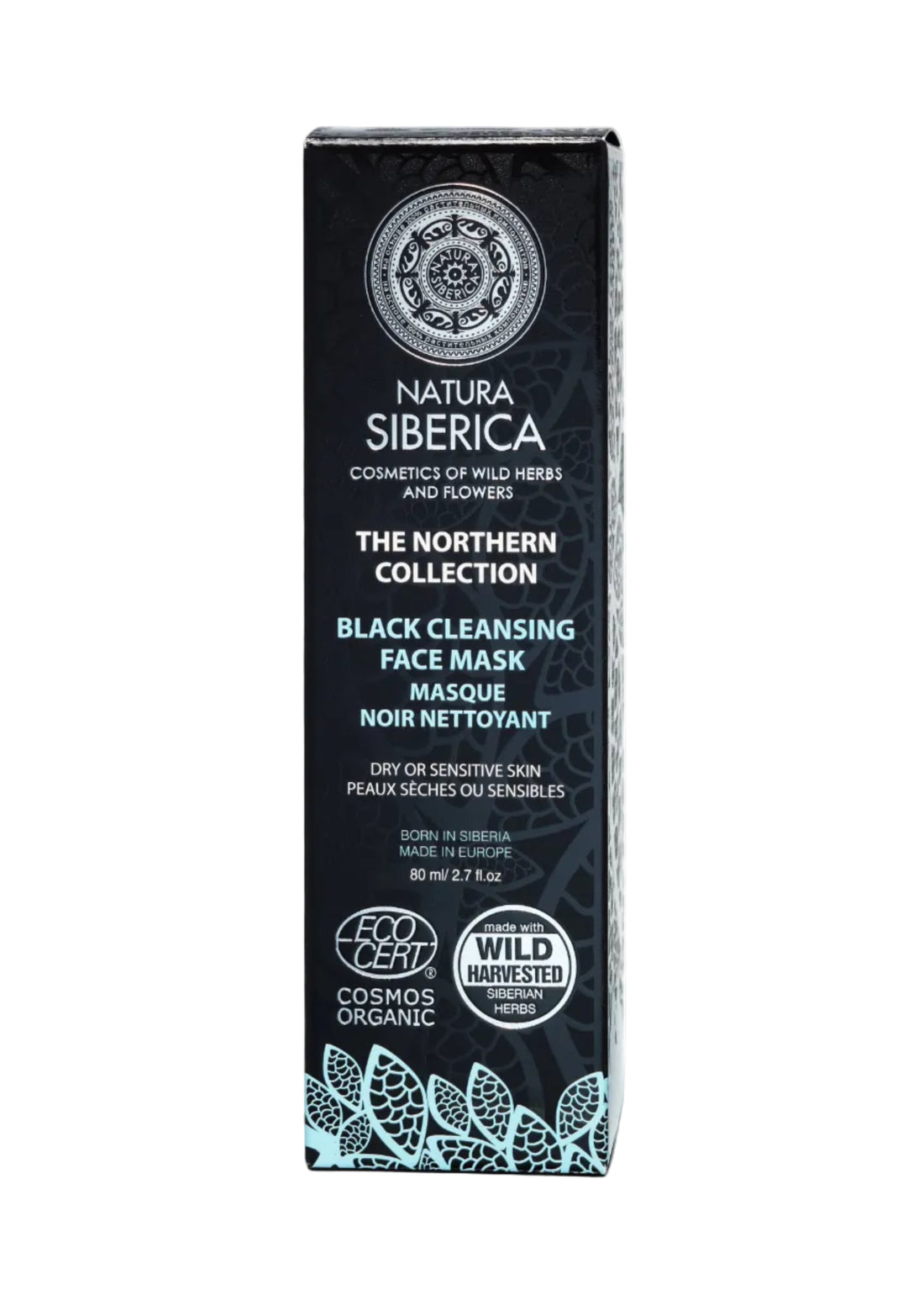 A pack containing Natura Siberica black cleansing face mask tube