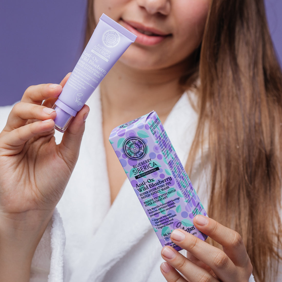 Super hydrating eye patch-effect mask