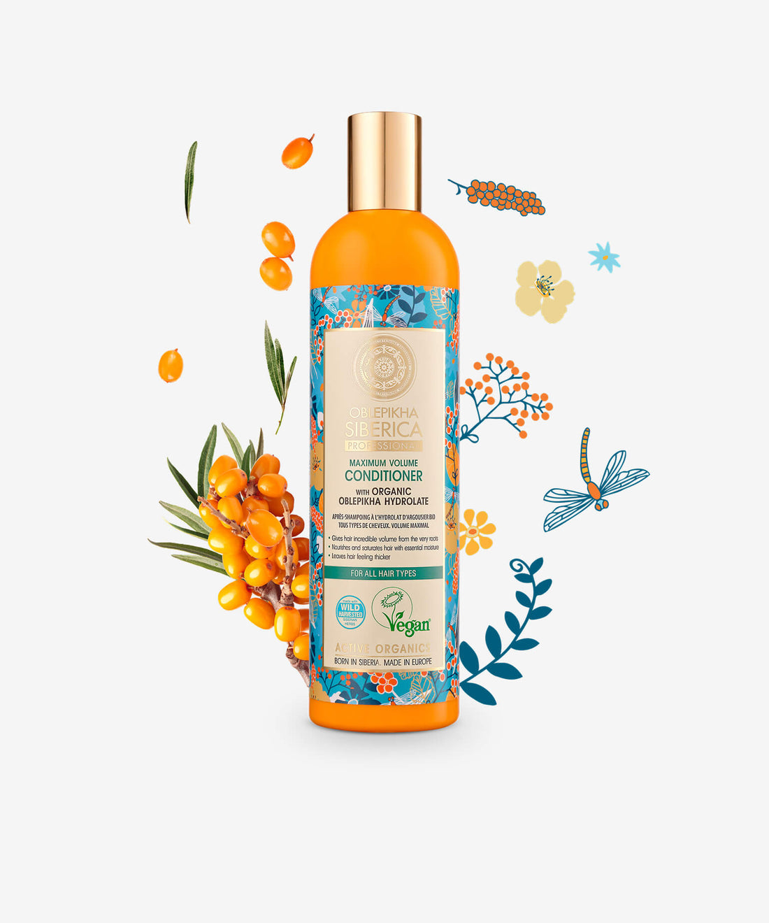 Conditioner With Organic Oblepikha Hydrolate For All Hair Types