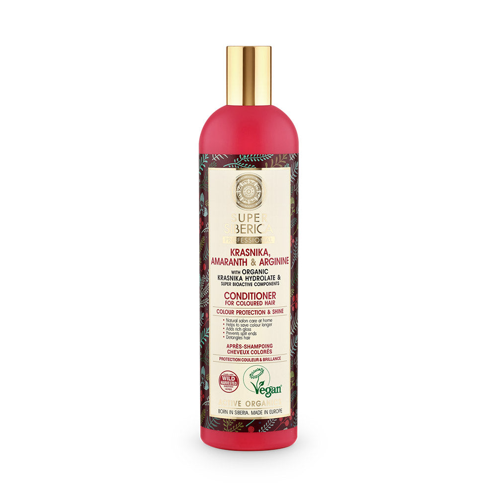 Super Siberica Krasnika, Amaranth & Arginine. Conditioner For Coloured Hair