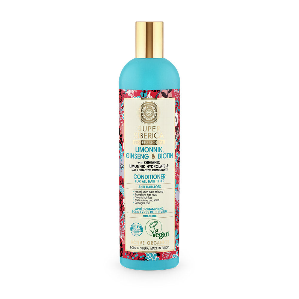 Super Siberica Limonnik, Ginseng & Biotin. Conditioner For All Hair Types