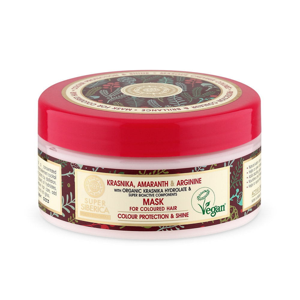 Super Siberica Krasnika, Amaranth & Arginine. Mask For Coloured Hair