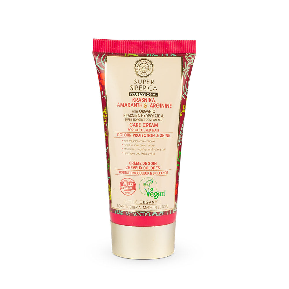 Super Siberica Krasnika, Amaranth & Arginine. Care Cream For Coloured Hair