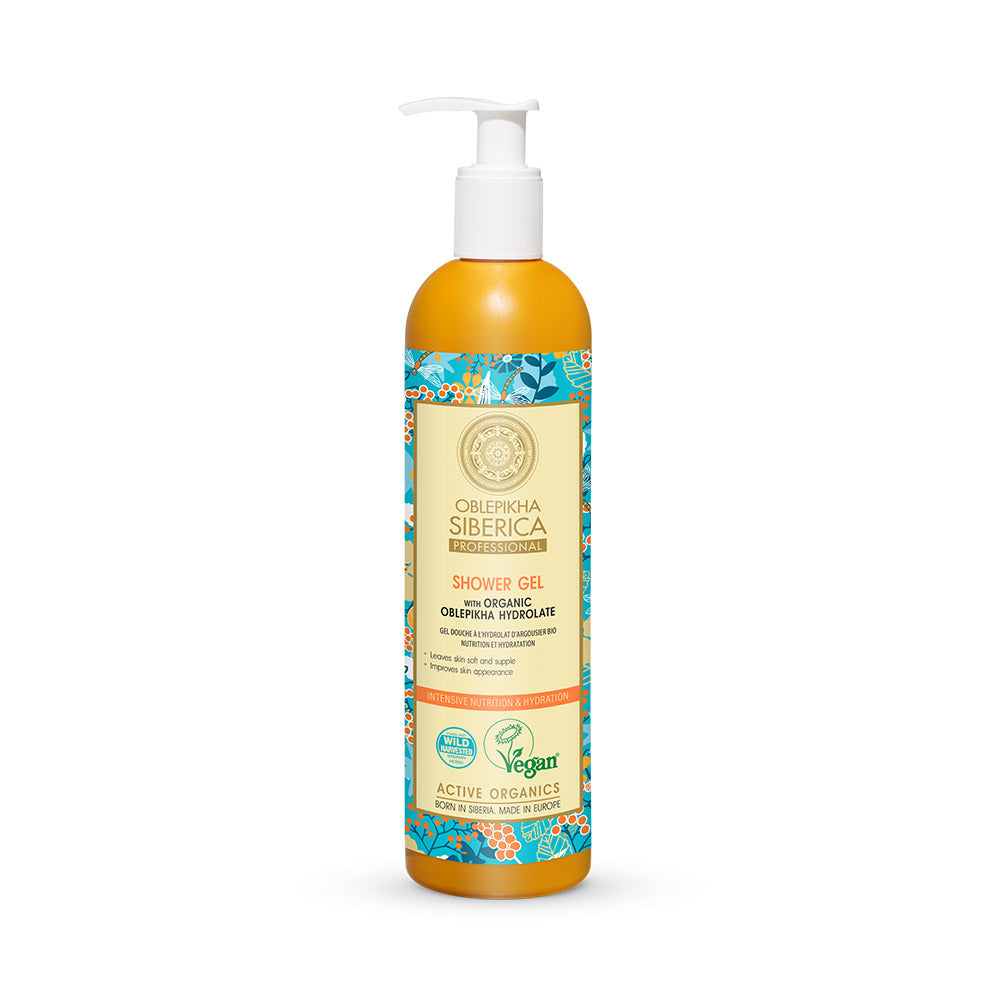 Shower Gel With Organic Oblepikha Hydrolate Intensive Nutrition And Hydration