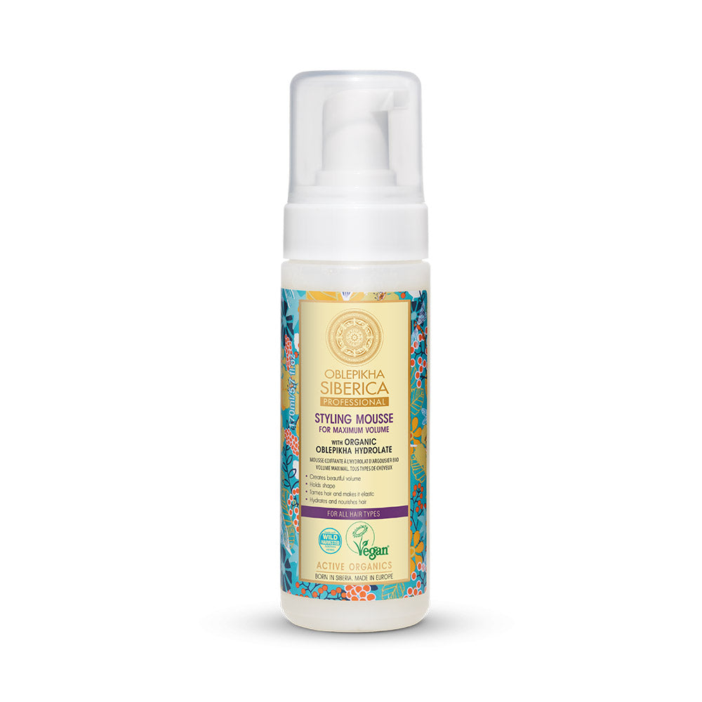 Styling Mousse With Organic Oblepikha Hydrolate For Maximum Volume