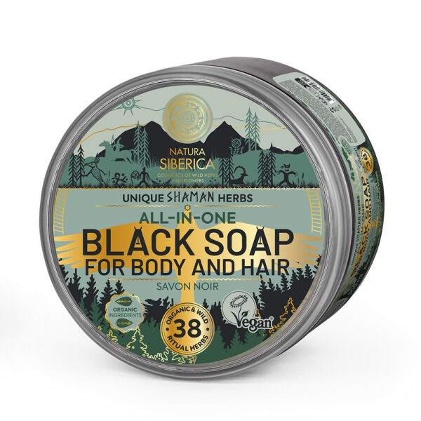 Traditional Black Soap For Body And Hair. All In One