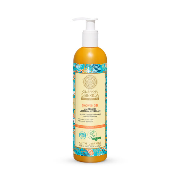 Shower Gel with Organic Oblepikha Hydrolate Intensive Nutrition And Hydration