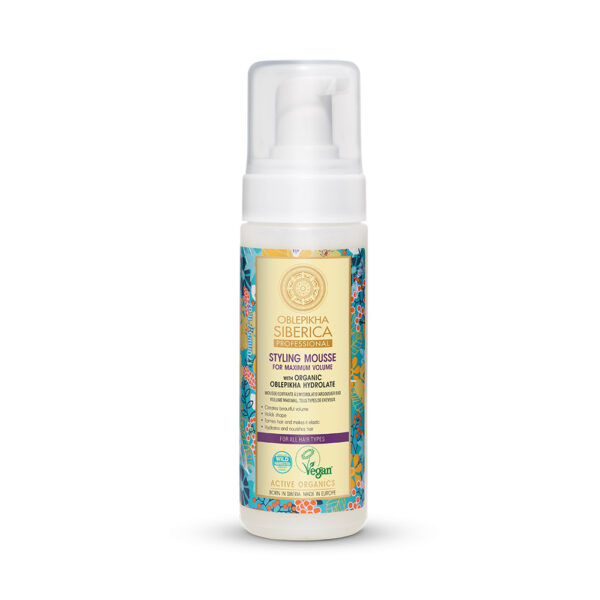 Styling Mousse with Organic Oblepikha Hydrolate For Maximum Volume